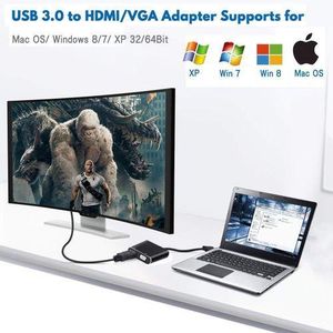 USB 3.0 to HDMI VGA Converter 