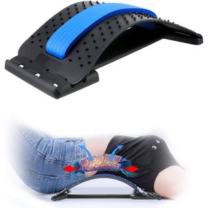 Back Stretcher, Back Massager for Bed, Chair and Car, Multi-Level Lumbar Support, for Lower and Upper Muscle Pain Relief, Back Stretcher Device -Multi