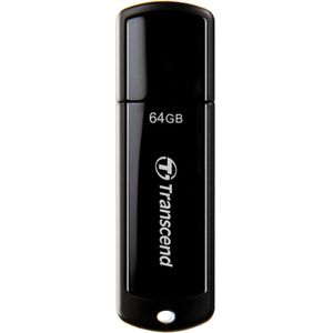 Transcend JetFlash 700 64GB USB 3.1 Gen 1 (USB 3.0/2.0) Flash Thumb Drive, Up to 100MB/s , Type-A External Data Storage Memory Stick Compatible 