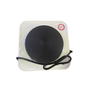 Solid Single Electric Hotplate - White