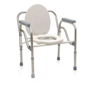 COMMODE HEAVY DUTY ADULT TOILET CHAIR -WHITE COLOR