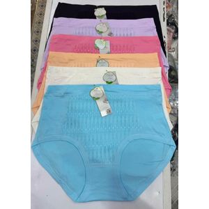 Genetic 12PCS Cotton Hiwaste Knickers For Ladies 