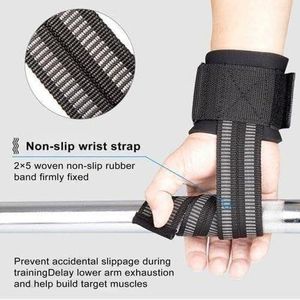 1pc Anti-slip Compression Adjustable Lifting Wrist Strap for Pull up Gym Hand Grips Power Lifting and Weightlifting--Red and Black, Suitable for Adults and Gym