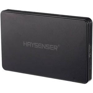 Haysenser USB 3.2 Gen 1Ultra Speed Hard Drive Enclosure, Size 2.5 Inch Micro Portable Disk, Easy Convert SSD & HDD From Internal To External 5TB HDD- Black