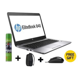 Hp EliteBook 840 Core i5 Up To 2.3 GHz, 8GB RAM, 500 GB HDD With Free Bag, Mouse & Foam Cleaner - Black