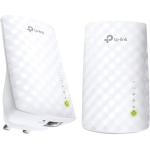 TP-Link  RE200 AC750 Universal Dual Band Range Extender, Broadband or Wi-Fi Extender, Wi-Fi Booster or Hotspot with Ethernet Port, Plug and Play, Smart Signal Indicator, UK Plug - white