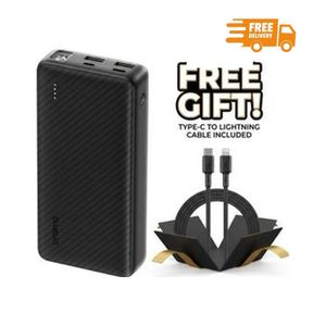 Oraimo Traveler 15 Power Bank 20000mAh 15W Type-C Fast Charging  Free Lightning cable 2.4A for iPhone