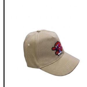 Unisex kids superhero patch baseball cap(khaki)