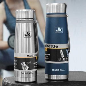 JK 750ml Insulated Vacuum Thermo Bottle Leakproof Stainless Water Flask for Coffee hot and Cold Drink