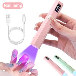 Shine Up Your Nails – USB Portable UV/LED Nail Lamp ,Professional Salon-Grade Purple Light Gel Curing Dryer for DIY