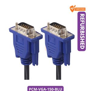 Universal Ultra HD 1.5m VGA Cable Blue New  PCM-VGA-150-BLU