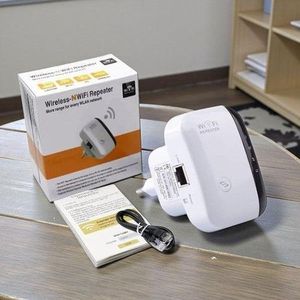 Wireless N WiFi Repeater 300Mbps Signal Amplifier with Built In Antennas for Larger Coverage Area