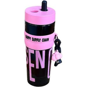 Sipper Water Bottle for Adults - 950ml - Baby Pink