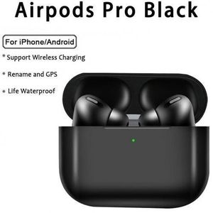 Evisu Airpods Pro TWS Bluetooth Earphones With Wireless Charging - Black 1