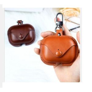 Brown leather affordable durable Earpod case