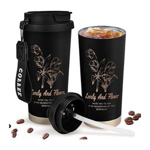 500ml 2 in 1 Stainless Steel Double Glazed, Insulated Multifunctional Cup