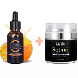 Mabox Retinol Cream Moisturizer + Vitamin C Serum Anti-aging Set