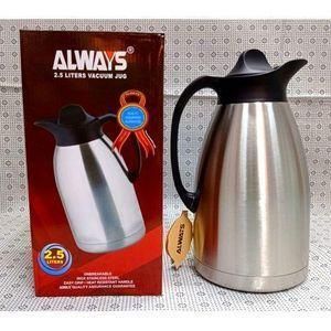Always Stainless Steel Vacuum Flask, 2.5 Litre - Silver