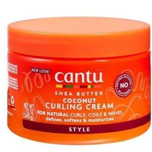 Cantu Shea Butter Coconut Curling Cream for Natural Curls, Coils & waves  Softens & moisturizes -340g