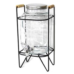Glass Beverage Dispenser-Clear