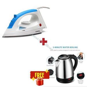 Scarlett Steam Iron Box With FREE 2L Automatic Electric Water Kettle