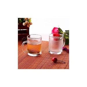 6-Piece Transparent Tea/Coffee Glass Mug Set