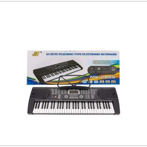 61-Key LED Display Keyboard For Beginner And Professional Performance - Black 