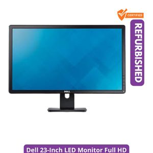 DELL Refurbished 23-Inch LED Monitor Full HD Display with VGA Cable and Power Cable