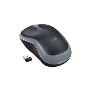 Logitec Logitech M185 / M186 Optical Wireless Mouse - Black / Black Grey 