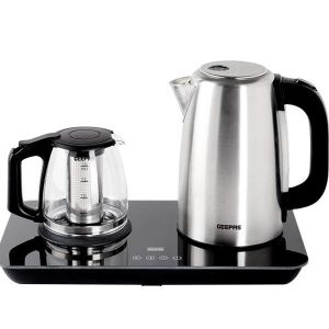Geepas 2 In 1 Digital Tea Maker - Stainless Steel Filter Temperature Adjusting, Boil-Dry Protection -Multi