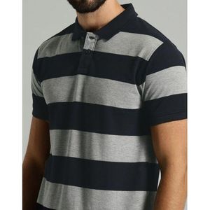 Men's Striped T-Shirt - Blue, Grey