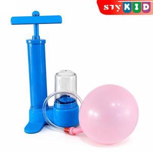 STY Children's  Balloon Pump Set Mini Balloons + Blue Small Air Pump Balloon Inflation Kit