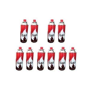 Cooking Butane Gas Canisters 10 pcs - Red