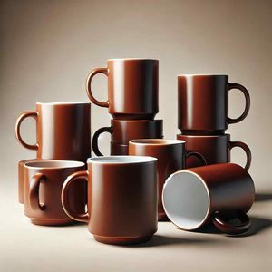 Happy Home 6Set of Modern Coloured Coffee Cups - Modern Coloured Cups (May Vary) A003-9,A003-97,A003-98