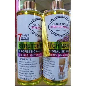 Gluta Gold Stretch Marks Double whitening professional skin Care For Brightening,anti-wrinkles,clear dark spot-300ml