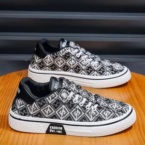 VANHUHU Men's Breathable Sneakers Sports Running Casual Board Shoes Black