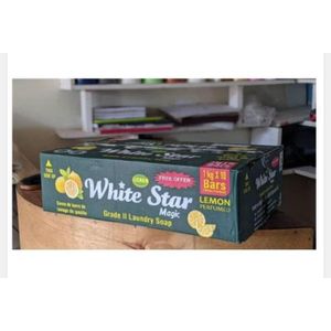 White Star A Box Of 10Bars Soap 1Kg - White