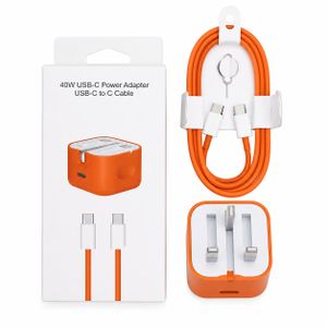Unbranded 40w USB-C power adapter C to C cable
