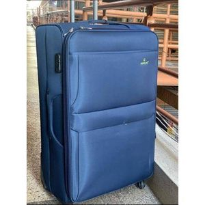 Gemulin Large Size Suitcase With Cloth Material And Durable With 4 Wheels It Has A Strong Material It carry 40-50 Kgs
