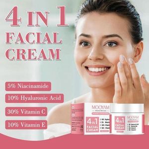 MOOYAM 4in1 facial cream with Hyluronic, niacinamide, vit C and E