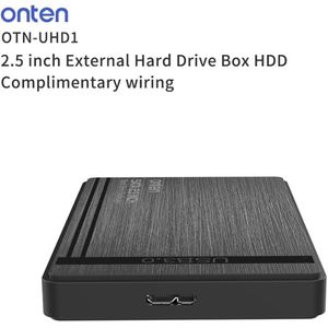 Onten 2.5 Inch SATA to USB 3.0 /USB CTool Free External Hard Drive Enclosure . USB 3.0 /USB C to SATA III Tool-Free Hard Disk Case for 9.5mm 7mm SATA HDD SSD Optimized for SSD, Support UASP SATA III