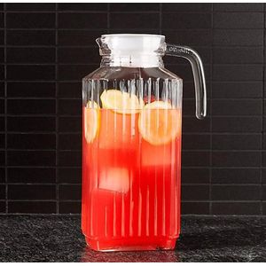 Unique Crystal Clear Juice Jug With its Cover 