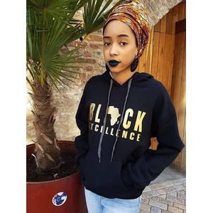 Emmanuel Ahimbisibwe Black Excellence Hoodie - Black