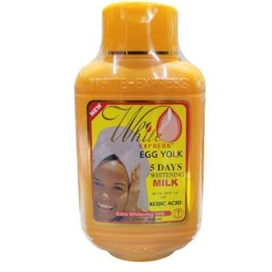 white express Egg Yolk Extra Whitening Milk with Kojic Acid & SPF 15  For Sun Burn, Whitening  