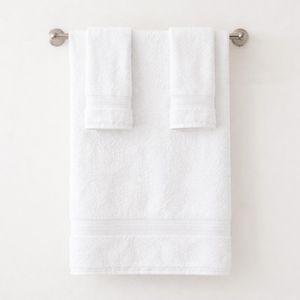 Premium White Hand Towels  (40 x 72 cm) – 100% Cotton, Super Absorbent, Quick-Dry Towels for Bathroom, Hotel, Salon & Gym Use