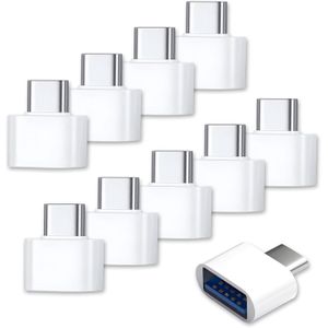 10 Pack USB-C to USB Adapter, USB Type-C to A Female for Flash Drive, Mouse, Keyboard, Controller