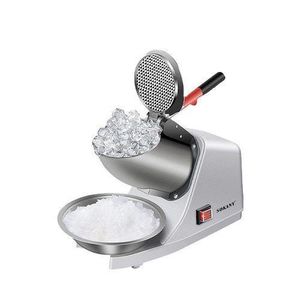 Sokany Electric Ice Crusher Machine Electric Shaved Ice Grill Machine Smoothie Machine for Home and Commercial Us- Silver