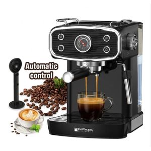 Hoffmans 20 Bar Multifunction Espresso Coffee Maker with  Compatible HM-690 - Black 