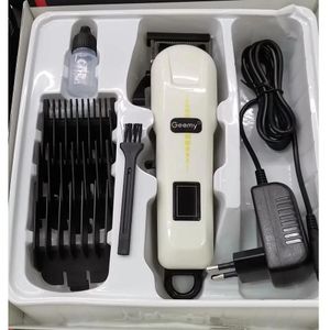 Geemy Rechargeable Professional Hair Clipper Shaver - White 