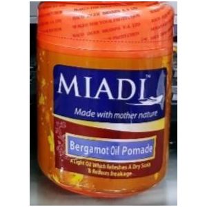 Miadi Bergamot Oil Pomade Refreshes Dry Scalp & Reduces Breakages-400g